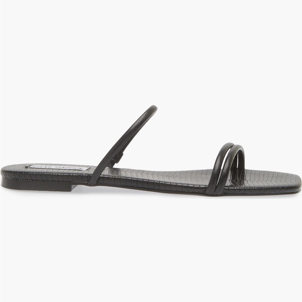 Steve maddenTahiti slide sandals, black simple sandal